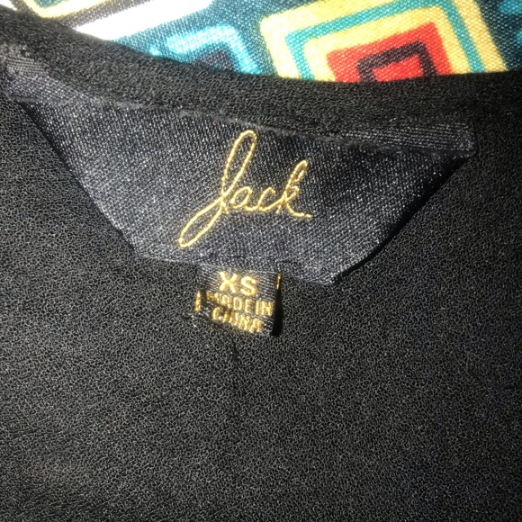 Jack by BB Dakota  Black studded Tank Top Open Back size  XS - Picture 11 of 12